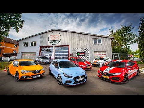 i30N vs Type-R vs Megane RS vs Cupra R - Ultimate Nurburgring Hot Hatch Test