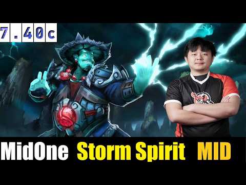 🤯MidOne [Storm Spirit] MID 7.40c - DOTA 2 HIGHEST MMR MATCH#dota2  #dota2gameplay