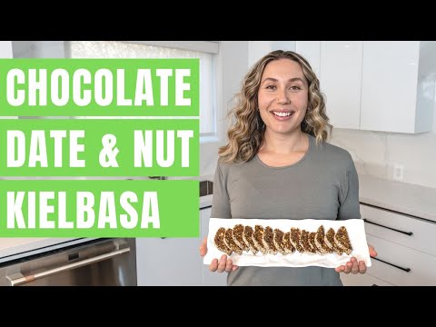 Chocolate Date & Nut Kielbasa Recipe | Dried Fruit Dessert | Healthy Dessert [5 Ingredient - Simple]