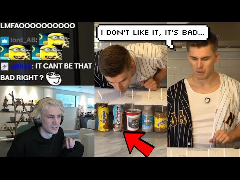 xQc Reacts to Ludwig Roasting MrBeast's "Chocolate Milk" in Blind Taste Test