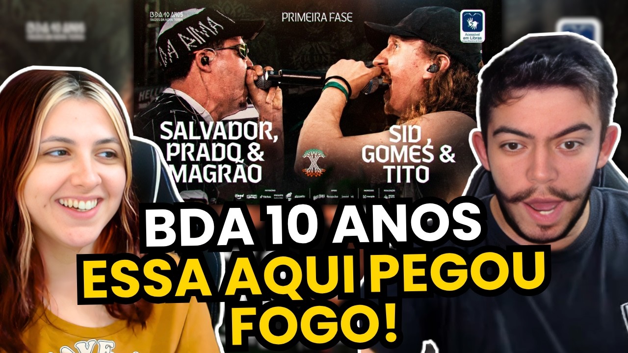 REACT - (SP X DF?) SALVADOR, PRADO E MAGRÃO X SID, GOMES E TITO | Primeira fase | BDA 10 ANOS