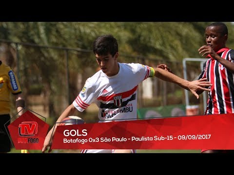 GOLS - Botafogo 0x3 São Paulo - Paulista Sub-15 - 09/09/2017