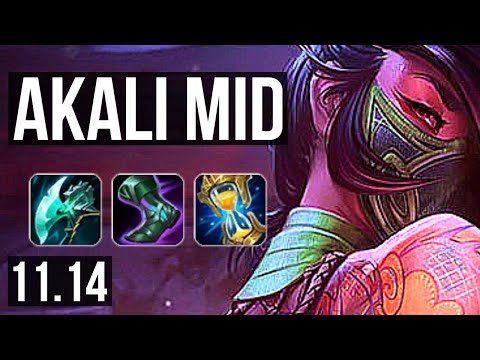 AKALI vs HEIMERDINGER (MID) | 7 solo kills, 800+ games, 1.2M mastery | EUW Diamond | v11.14