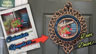 How to make a wreath/door hanging by upcycling/DIY dollar tree