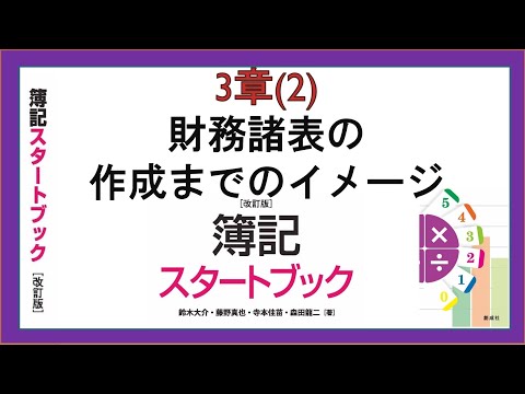 経営学科 財務諸表の作成までのイメージ(3章(2))『簿記スタートブック改訂版』創成社