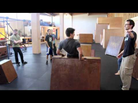Build a parkour gym - teach to overcome obstacles