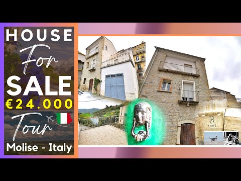 Cheap Italian Stone Home Tour | Property with terrace view and garage €25K House in Molise Italy