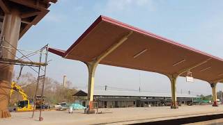 preview picture of video 'สถานีรถไฟเมืองพล สถานีรถไฟใหม่  2562'