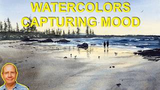 Beginner Watercolor Tips: Soft Sky, Silhouettes, and Wet Sand