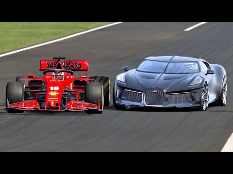 Ferrari F1 2020 vs Bugatti La Voiture Noire - Monza