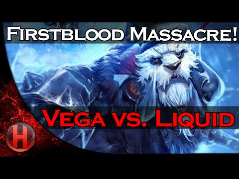 Firstblood Massacre! Vega vs. Team Liquid Dota 2