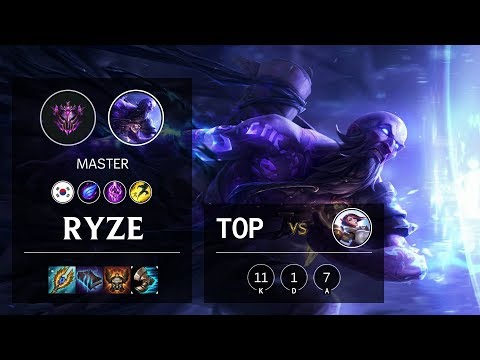 Ryze Top vs Fiora - KR Master Patch 10.5