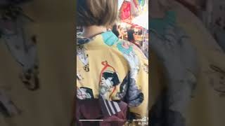 浴衣美人　振り返り