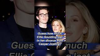 Guess how much Ellie Goulding lost in her divorce from Caspar Jopling?#celebrity #foryou #usa