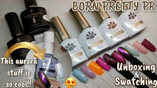 Born Pretty new Aurora liquid is sooo pretty! Cat eye jelly gel & new silky white series gel polish