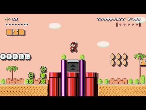 W2-1 Desert Land! by Jσşʜᴜα 🍄 Super Mario Maker 2 ✹Switch✹ #arz