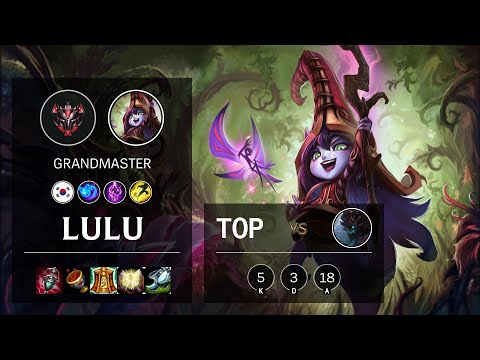 Lulu Top vs Maokai - KR Grandmaster Patch 10.21