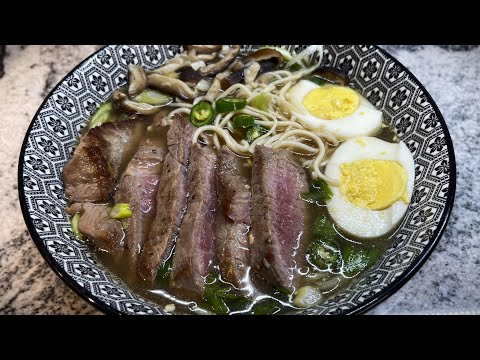 Beef Ramen I Steak Ramen Bowl With Hondashi Infused Bone Broth & Shiitake Mushrooms I Gastro Guru