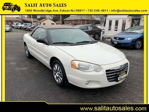 Salit Auto Sales   2004 White Chrysler Sebring Limited convertible in Edison, NJ