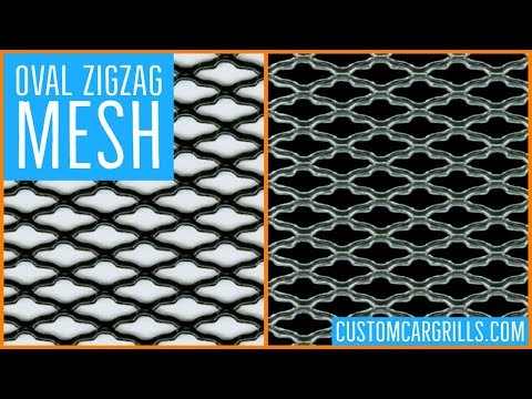 Oval ZigZag Universal Aluminum Grill Mesh - by customcargrills.com