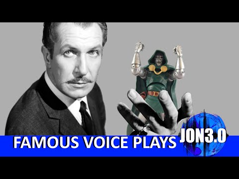 VINCENT PRICE IMPRESSION (Marvel Legends Dr. Doom)