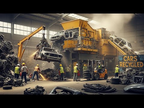 How the $90 Billion Industry of Old Cars Recycled Into Railway Tracks (Full Process)