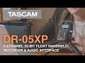 DR-05XP - 2-Channel 32-bit Float Portable Handheld Recorder and USB-C Interface