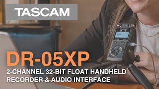 DR-05XP - 2-Channel 32-bit Float Portable Handheld Recorder and USB-C Interface
