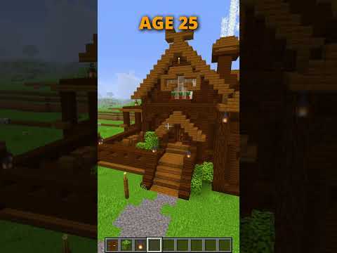 INSANE TIPS: Build Houses at Every Age! 🤯 #shorts #minecraft