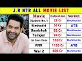 Jr NTR All Movie List Jr Ntr All Movies Hit And Flop List Jr NTR Movie War 2