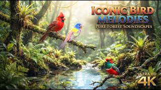 Download lagu Dunia Burung 4K | Suara & Panggilan Burung Ikonik | Nyanyian Burung Megah & Suara Alam yang Meriah mp3