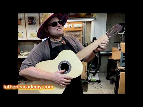 Build your guitar in 6 days! Kris Young did at O'Brien Guitars.