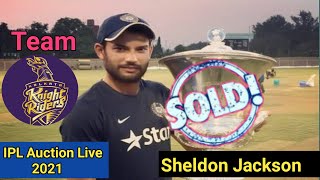 IPL Auction Live 2021 🔥 KKR Sold Sheldon Jackson