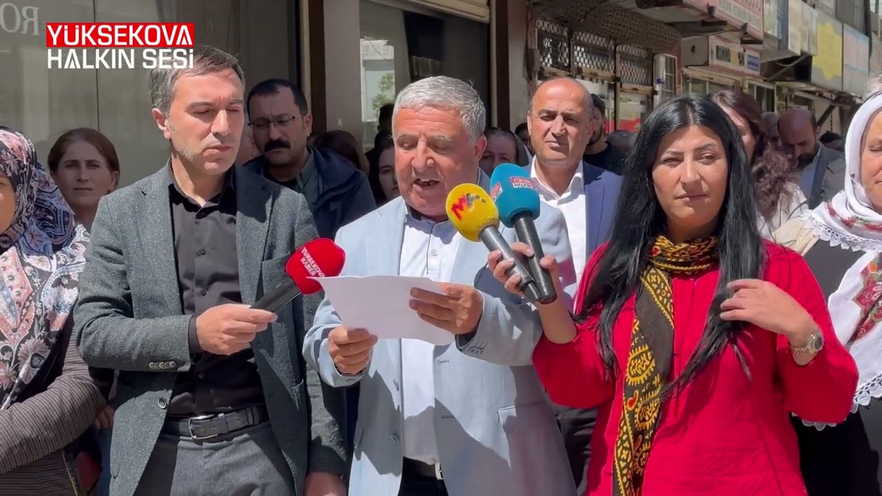 Yüksekova’da DEM Parti’den Kobane davası kararlarına tepki