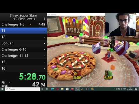 Shrek Super Slam Training 001 - Challenges 1-15; Tournaments 1,2,5,6 56min17s