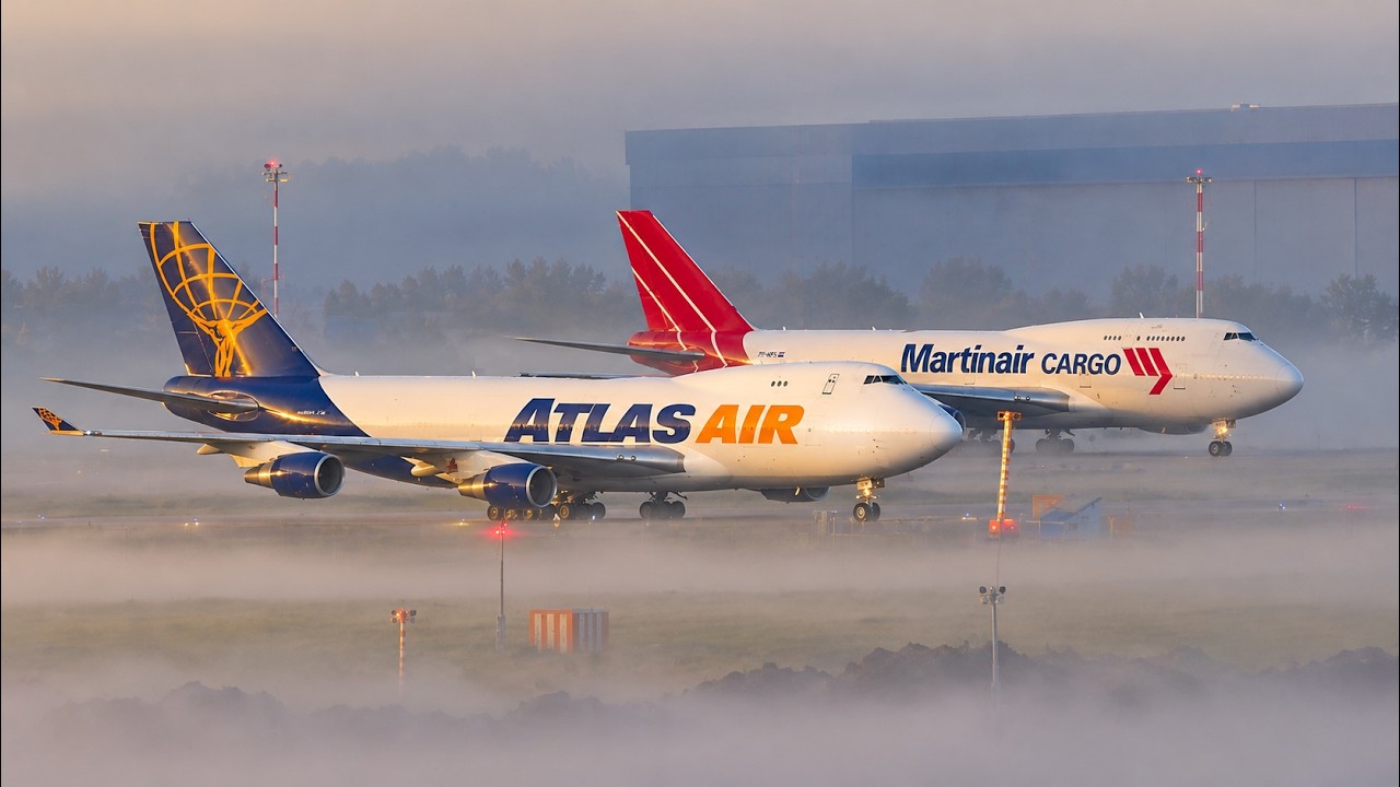 Early Morning Aircraft Giants | Colorful Amsterdam Airport | Takeoffs & Landings | Unique Spots