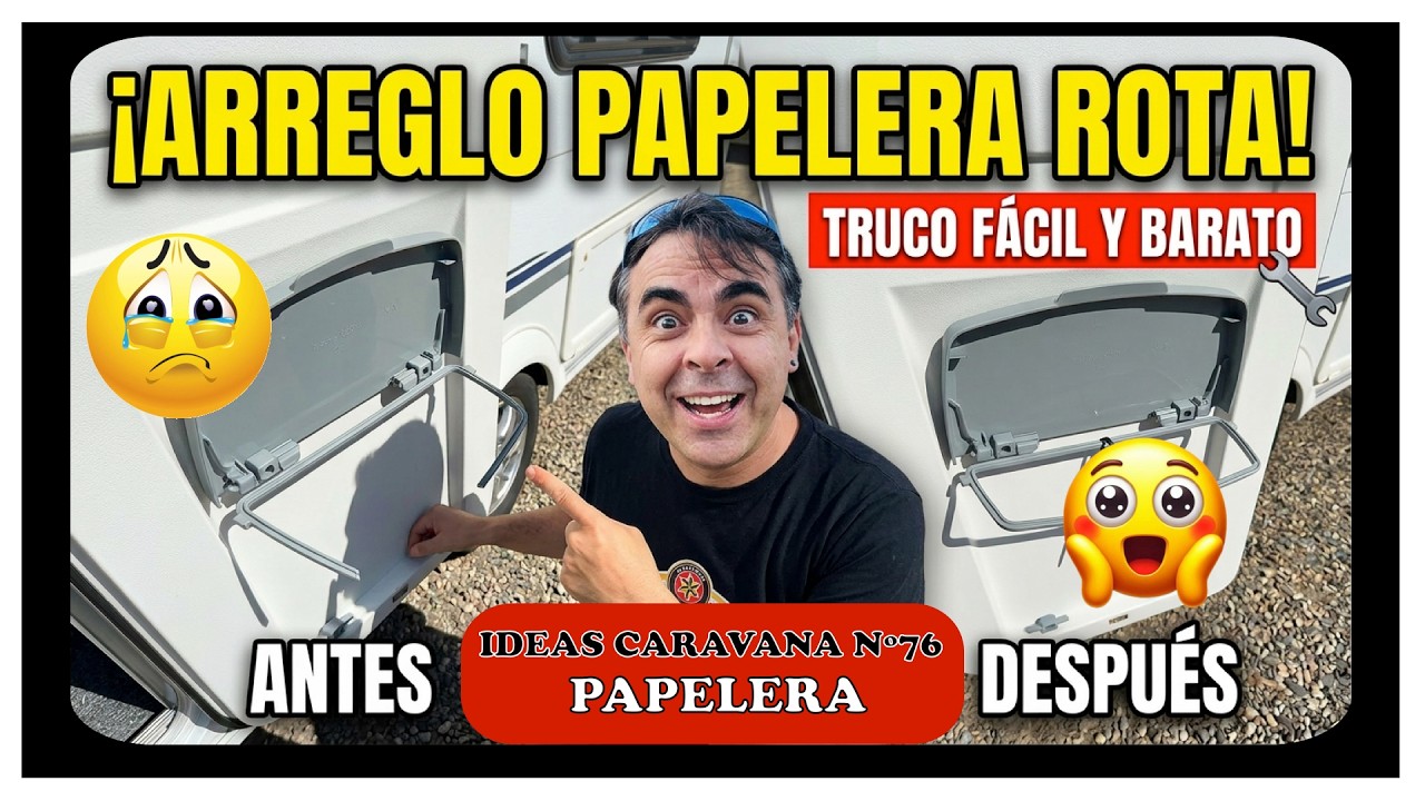Por fin funcionó... ¿Conoces una papelera mejor de AUTO/CARAVANA? Ideas caravana 76