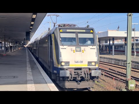 Metronom Twindexx mit Baureihe 146.1 als RE 2 nach Göttingen in Hannover Hbf