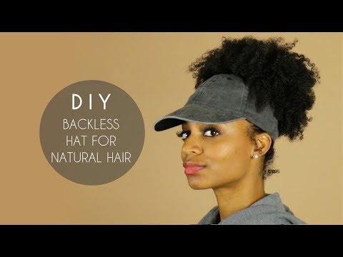 DIY Backless Satin-Lined Hat for Natural Hair