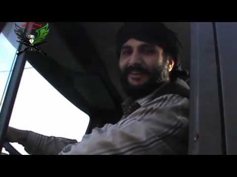 مقابلة مع أحد عناصر كتيبة الفاروق بعد اغتنامه عربة زيل عقب السيطرة على مفرزة أمن الدولة في مدينة دوما في ريف دمشق
