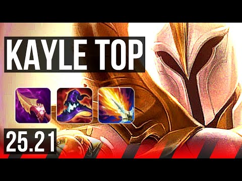 KAYLE vs FIORA (TOP) | 11/1/7, 6 solo kills, Godlike | EUW Master | 25.21
