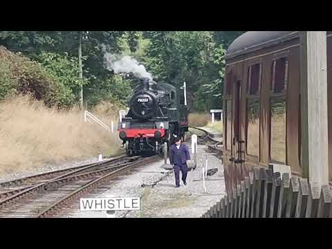 78022 Standard 2 moving around Oxenhope KWVR (18/9/2022)