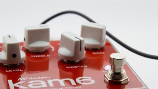 Video thumbnail for Dedalo Fx - KAM6 - Kamikaze Distortion Booster - demo de pedal by dedalofx