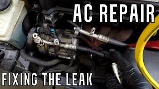 Finding And Repairing The Leak! Saturn AC Repair