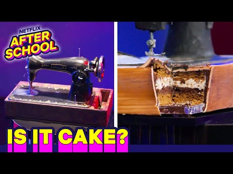 SEWING MACHINE or CAKE? 🪡 | Is It Cake? | Netflix After School