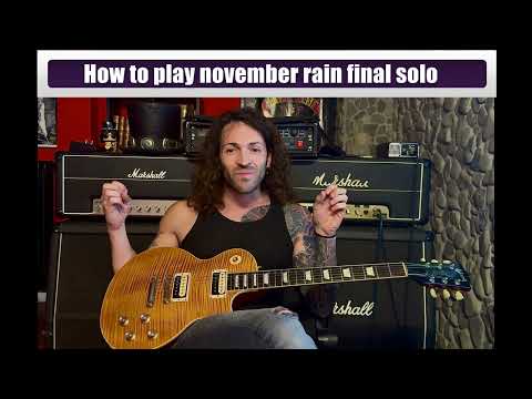 Guns n' Roses - November rain outro solo Tutorial I how to play I tab I cover I guitar solo I lesson