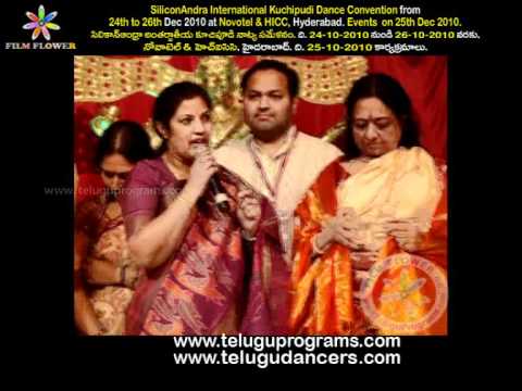 Silicon Andhra 2nd International Kuchipudi Dance Convention - Purandareshwari Speech part2