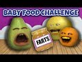 Annoying Orange Baby Food Challenge v Annoying Orange Baby Food Challenge v