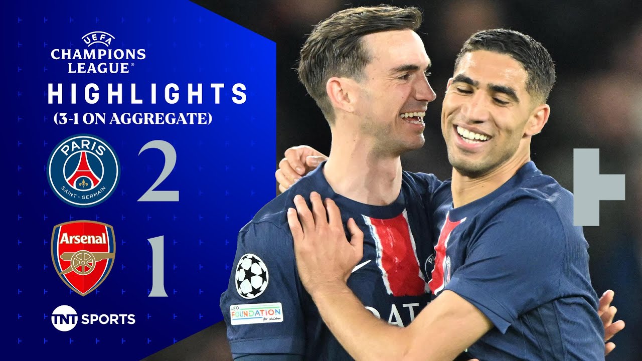 Semi-Final Heartbreak For Gunners 💔 | PSG 2-1 Arsenal (3-1 AGG) | UEFA Champions League Highlights