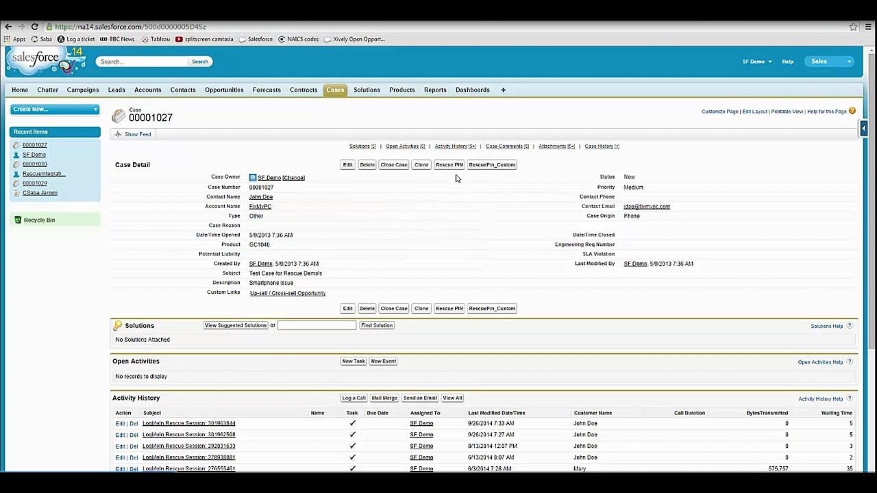 Rescue 101: Salesforce Integration